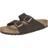 Birkenstock Arizona Weichbettung Veloursleder Pantoletten Normal -Modeschuhgeschäft 10491534 01