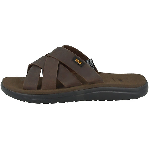 Teva Voya Slide Leather Pantolette Herren Pantoletten - Braun 3 Teva Voya Slide Leather Pantolette Herren Pantoletten - Braun