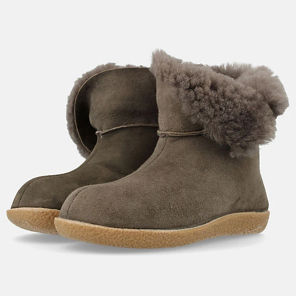 Haflinger Lemmi Lammfell Hausschuhe Stiefel Unisex 4 Haflinger Lemmi Lammfell Hausschuhe Stiefel Unisex – Bild 2